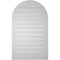 Ekena Millwork Round Top Surface Mount PVC Gable Vent: Functional, w/ 2"W x 2"P Brickmould Sill Frame, 22"W x 36"H GVPRT22X3603SF - alternate 3